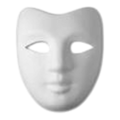 Halloween - Glitter Carnival Mask (1pc, assorted design)