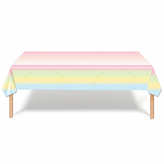 Pool Party Colorful Stripes Table Cover