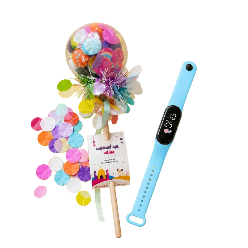 Eid Al-Adha 6PCs Lolli Wands with Digital Watches