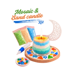 عيد الفطر - شمعة الرمال وقاعدة الفسيفساء المميزة