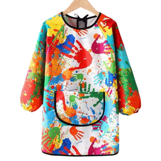 Art Party - Painting waterproof long sleeves Apron - Multicolor