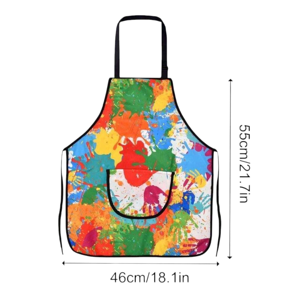 Art Party - Adjustable colorful apron with hat