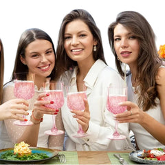 Bridgerton 8Pcs Pink Cocktail Cups 375ml