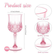Bridgerton 8Pcs Pink Cocktail Cups 375ml