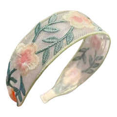 بريدجيرتون - طوق رأس مطرزة بالزهور (8 قطع)