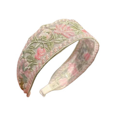 بريدجيرتون - طوق رأس مطرزة بالزهور (8 قطع)