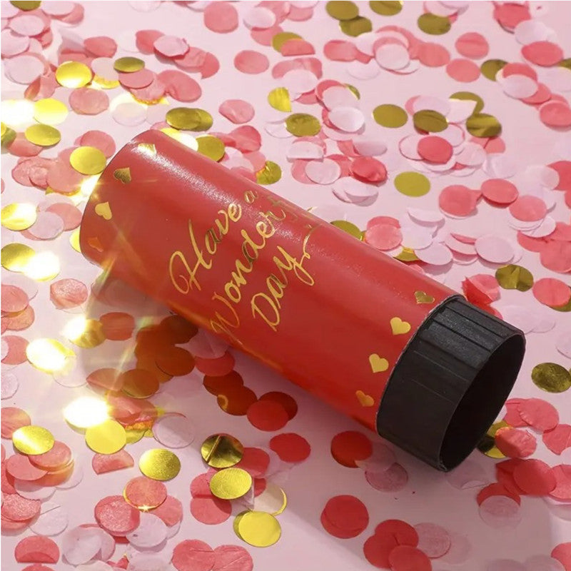 Confetti Tube Red