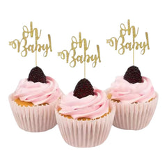 حفل استقبال المولود - زينة الكب كيك (8 قطع)