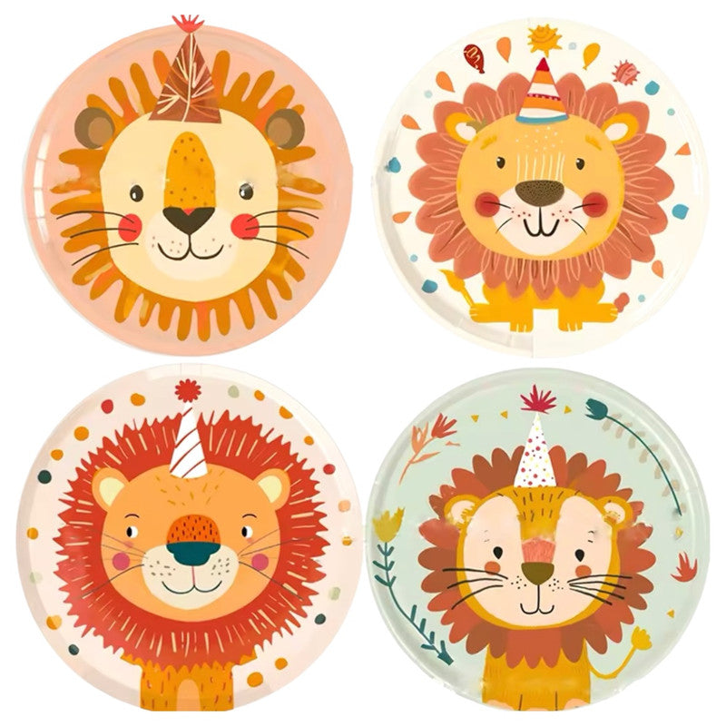 Carnival 8Pcs Lion Plates 9inch