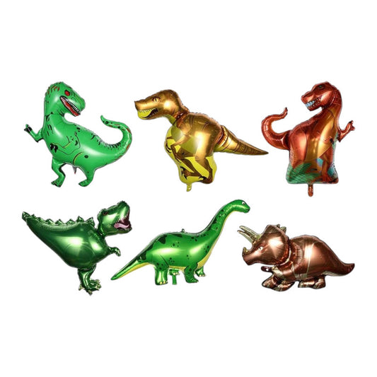 بالونات على شكل ديناصورات (6 قطع)
