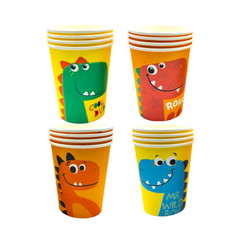 Dinosaurs 8Pcs Roar Cups 266ml