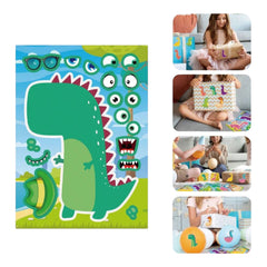 ملصقات ديناصورات - اصنعها بنفسك (8 أوراق)