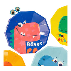 Dinosaurs 8Pcs Roar Plates 9inch