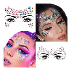 الجنيات - كرستالات لاصقات للوجه (8 أوراق)