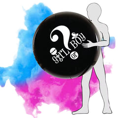 الكشف عن جنس الطفل - بالون مع بودرة وردية وزرقاء (36 بوصة)