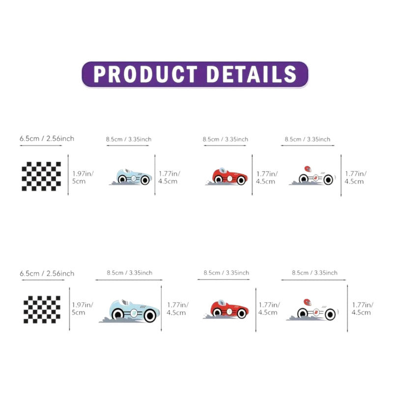 Racing Cars - Cupcake Toppers (12pcs)