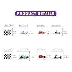 Racing Cars - Cupcake Toppers (12pcs)