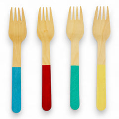 Racing Cars 8Sets Wooden Cutlery