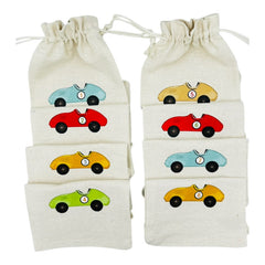 Classic Racing Cars - Colorful favors bags (8pcs)