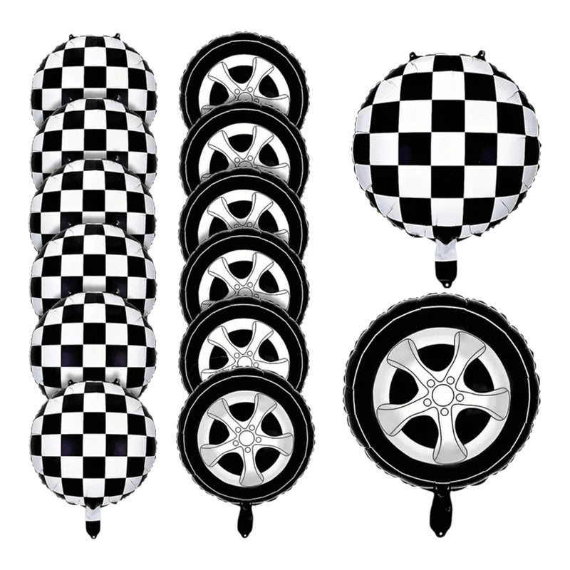 Racing Cars - wheel Balloon (12pcs)