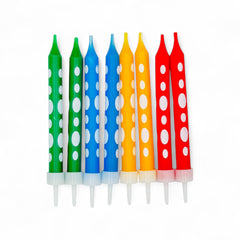 Superhero - Stick Colored Candles (8pcs)