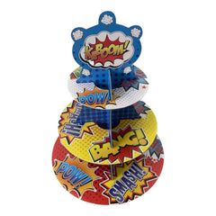 Superhero - Cupcake Stand (3 Round Tiers)