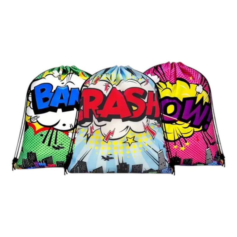 Superhero - Drawstring Bags (8pcs)