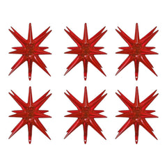Superhero - Dark Red Star Shaped Balloon (2pcs)
