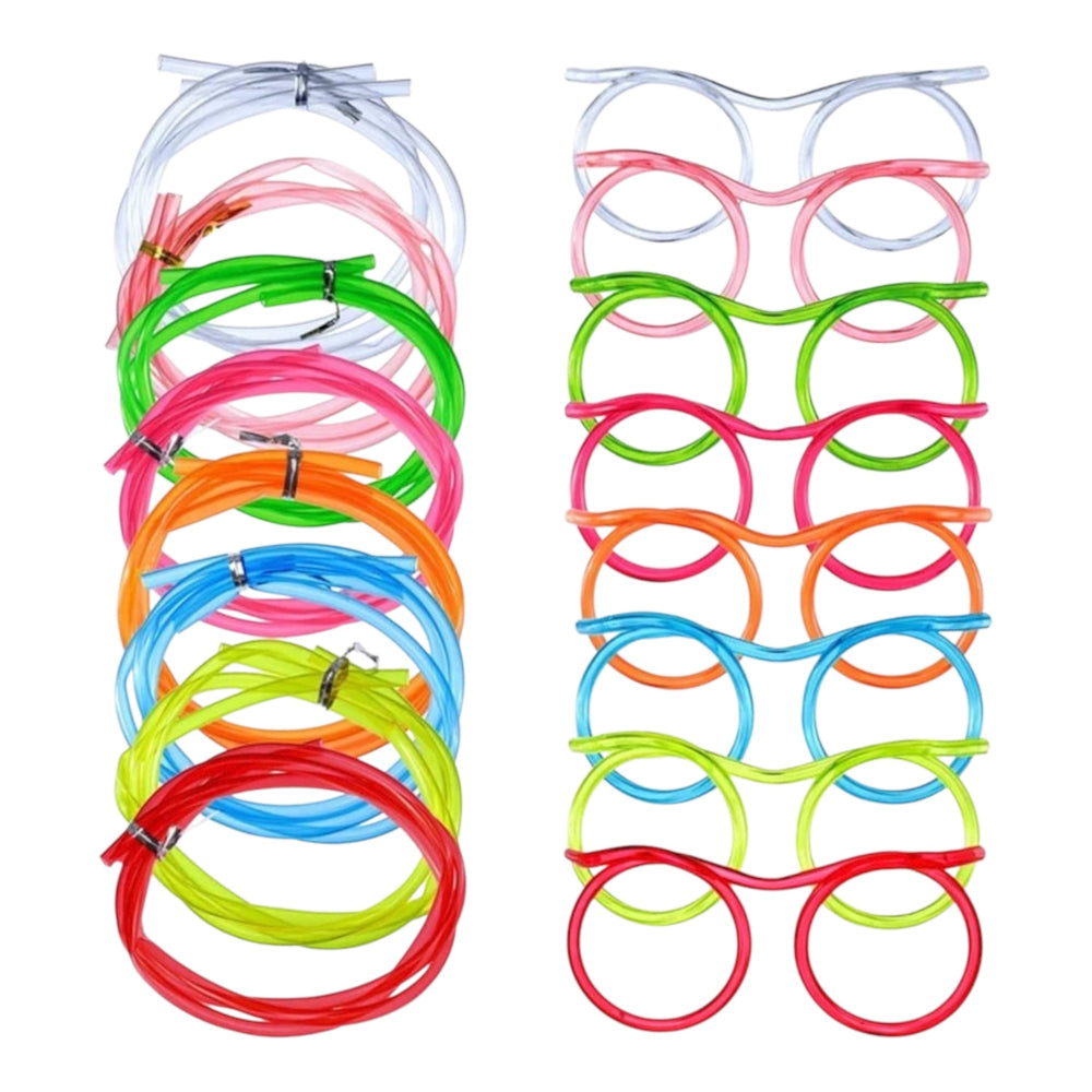 Science Lab - Multicolored Straw Glasses (10pcs)
