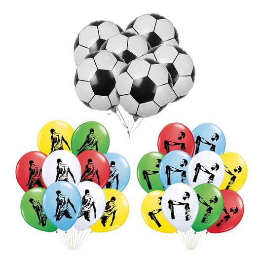 كرة القدم - البالونات (10 ميسي، 10 رونالدو، 6 كرات)