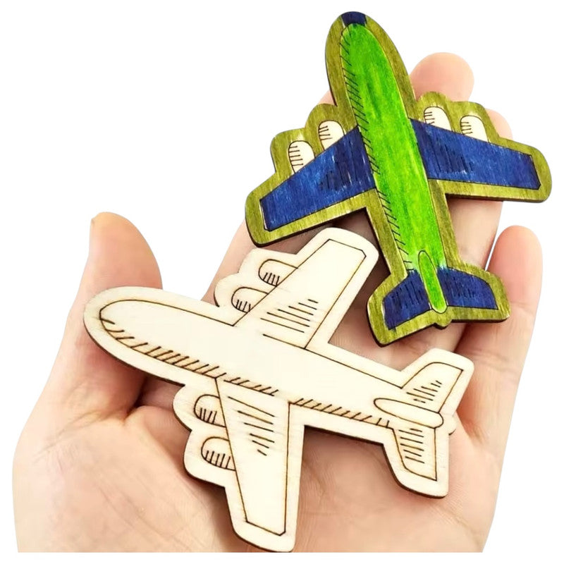 Space - Space Theme Wooden Craft for DIY Painting (8pcs)