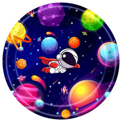 الفضاء - أطباق أعياد الميلاد مساحة 9 بوصات (8 قطع)