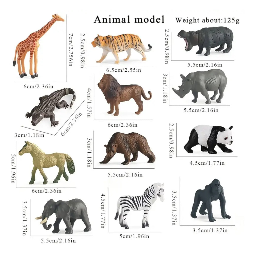 Safari - Animal Toys (12pcs)