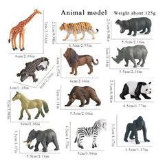 رحلات السفاري - ألعاب حيوانات (12 قطعة)