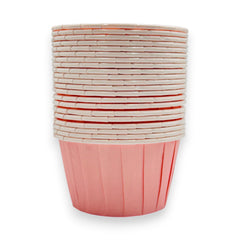 حفلة شاي - غلاف كب كيك وردي (12 قطعة)