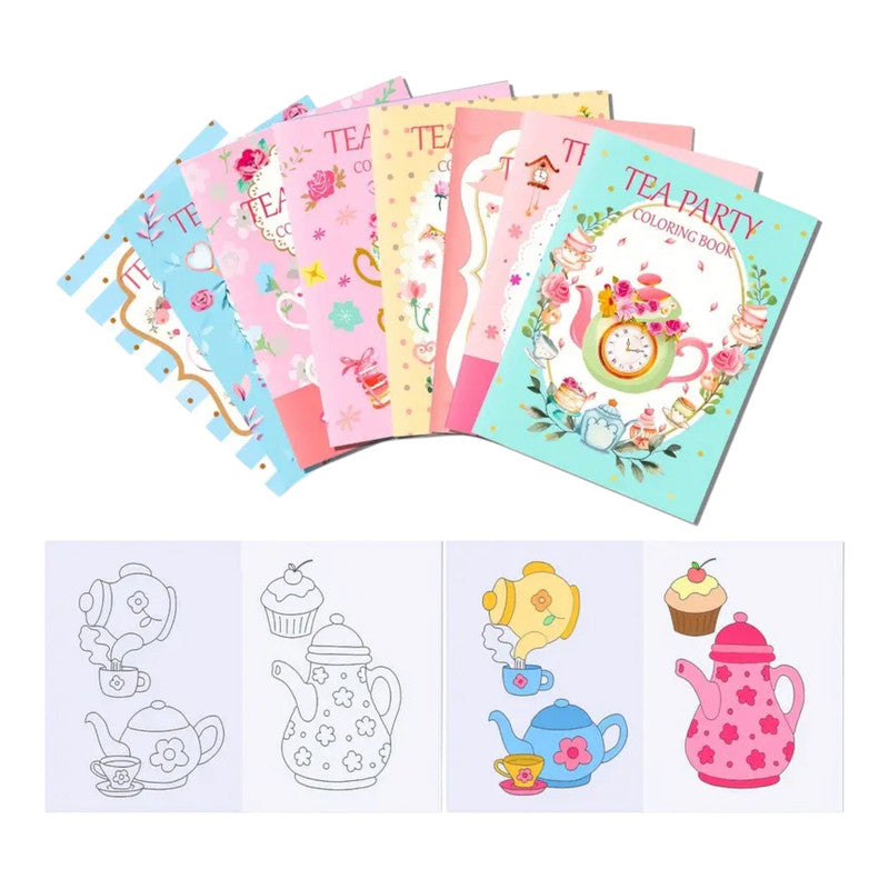 Tea Party - Coloring Books (8pcs)