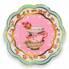 Tea Party plates 7 in, 8 pcs