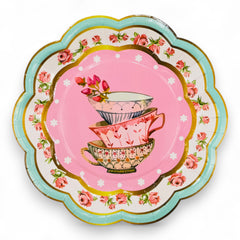 حفلة شاي - أطباق ذات طابع حفل الشاي 7 بوصة (8 قطع)