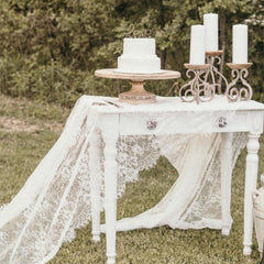 Tea Party - White Lace Table Runner