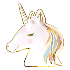 Unicorn 8Pcs Shaped Plates 9inch