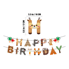 أصدقاء الغابة - لافتة "هابي بيرث داي"