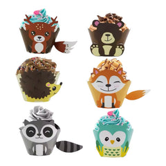 أصدقاء الغابة - أغلفة الكب كيك (8 قطع)