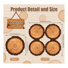 أصدقاء الغابة - مناديل على شكل شجرة (20 قطعة)