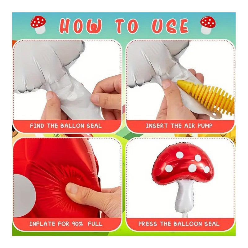 Woodland - mushrooms Balloons (1pcs)