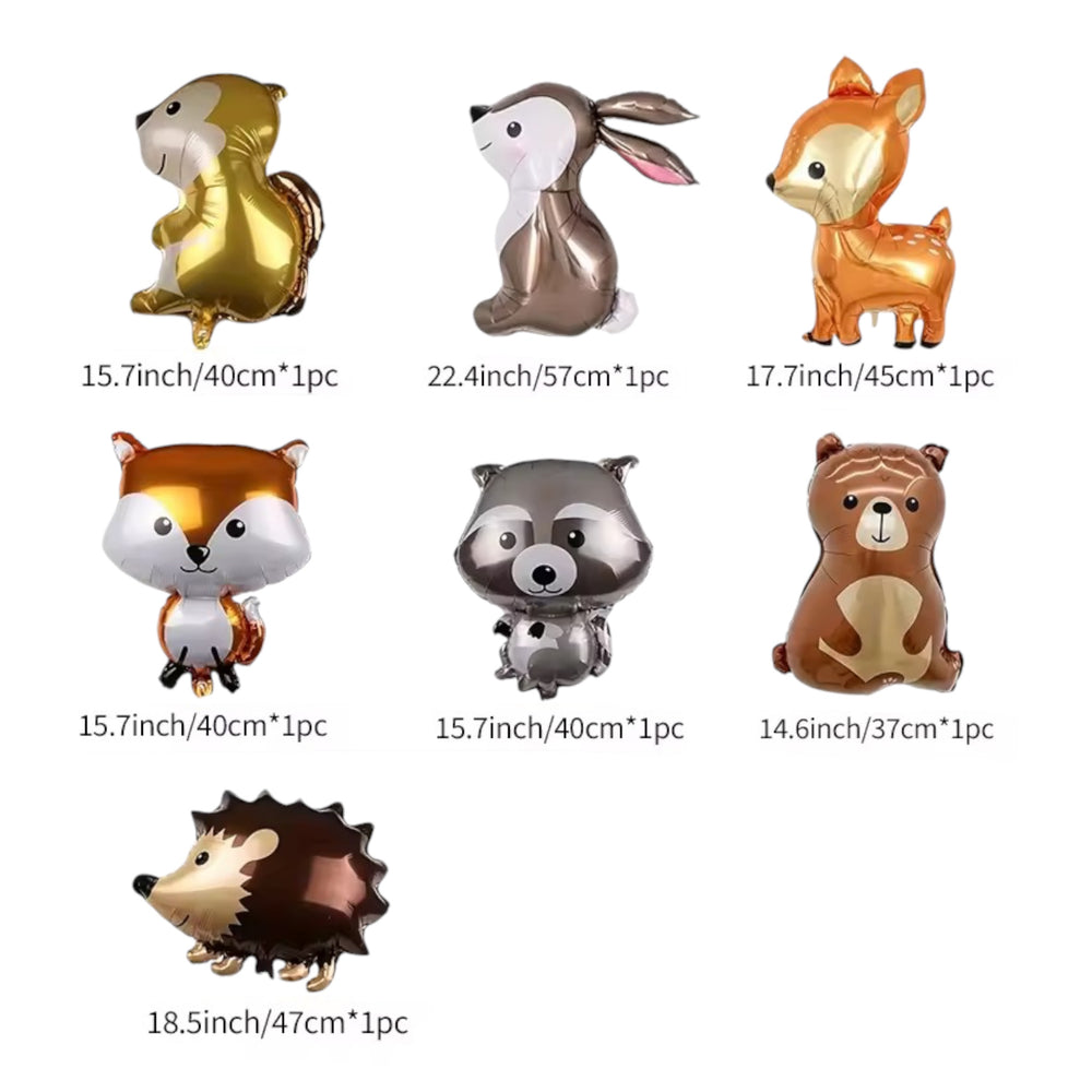 Woodland - Animals Balloons (7pcs)