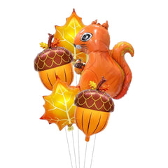 بالونات متنوعة بثيم أصدقائ الغابة (5 قطع)