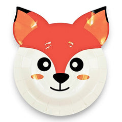 أصدقاء الغابة - أطباق على شكل حيوانات الغابة مقاس 7 بوصات (6 قطع)