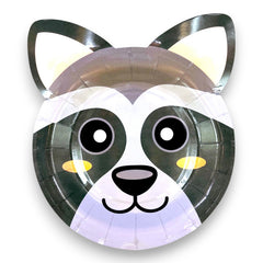 أصدقاء الغابة - أطباق على شكل حيوانات الغابة مقاس 7 بوصات (6 قطع)