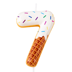 Pool party Ice Cream Number Candle