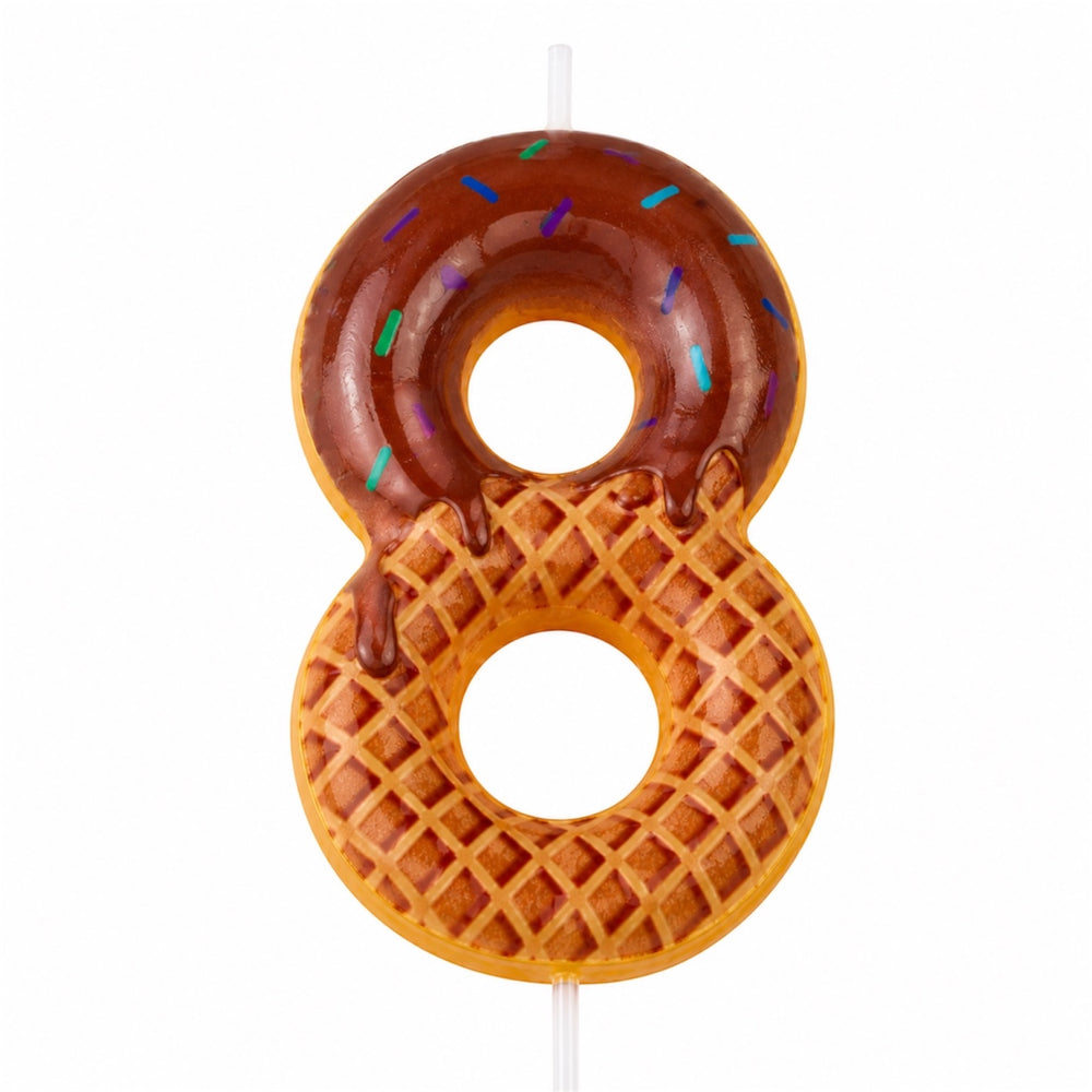 Pool party Ice Cream Number Candle